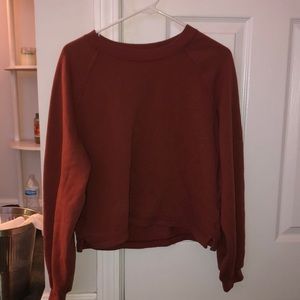 Balloon sleeve, cropped A&F sweater